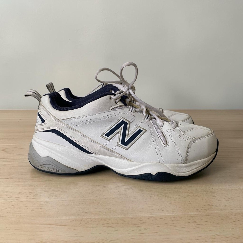 New Balance 608 v4 Athletic Walking Shoes US 10 Extra Wide EU 44 White Leather